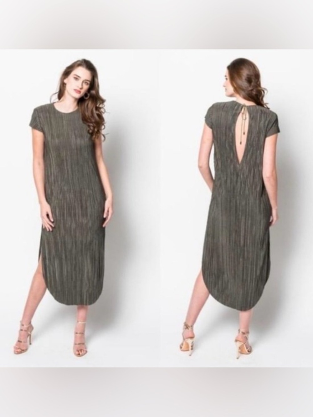 Sabina Musayev Anthropologie
Midi dress green size XS petite.